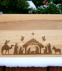 Frühstückbrettchen - Buche - Krippe