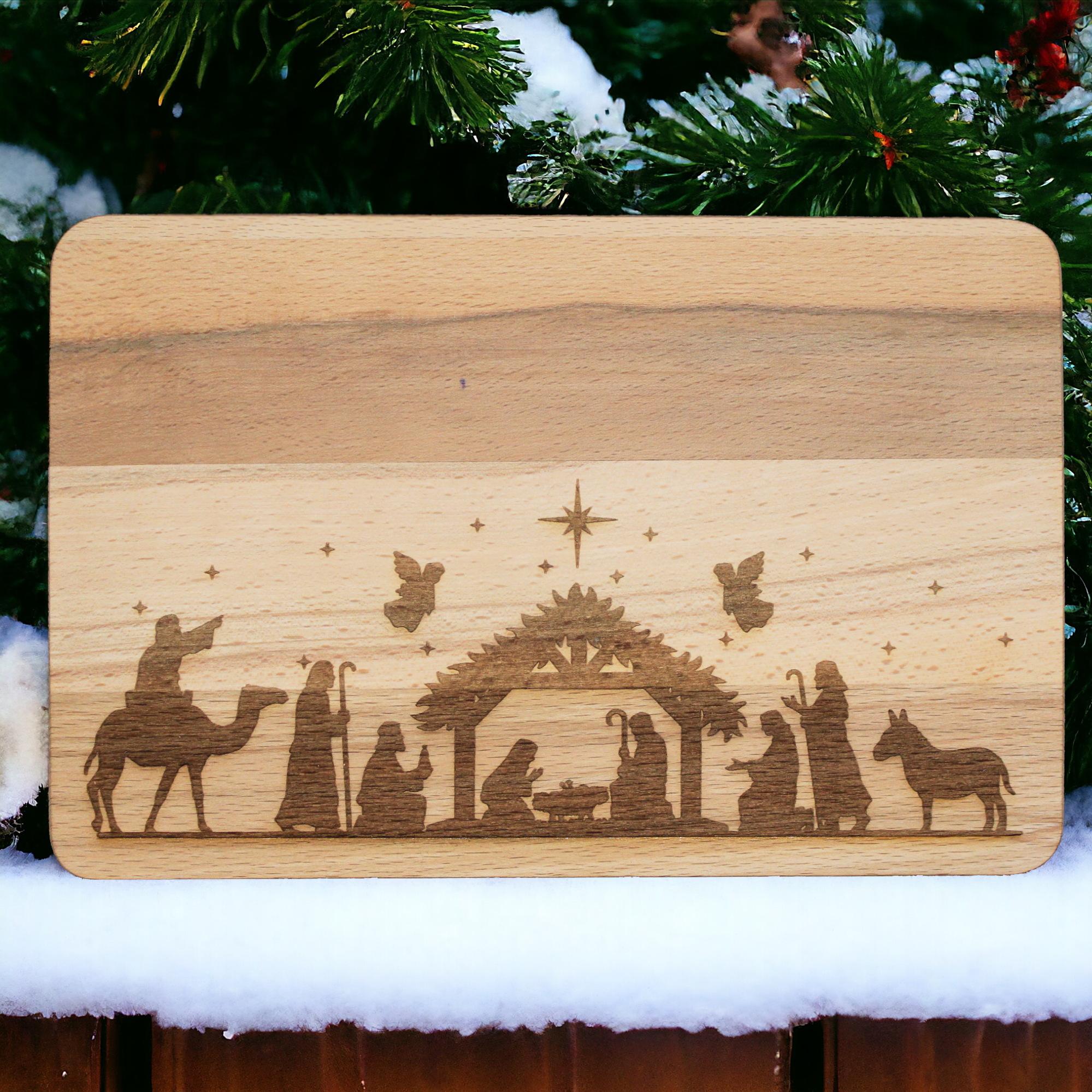 Frühstückbrettchen - Buche - Krippe