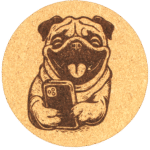 Dog Edition Korkuntersetzer