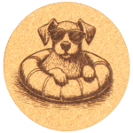 Dog Edition Korkuntersetzer