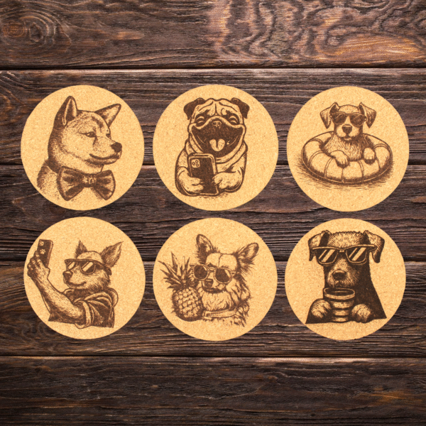 Dog Edition Korkuntersetzer