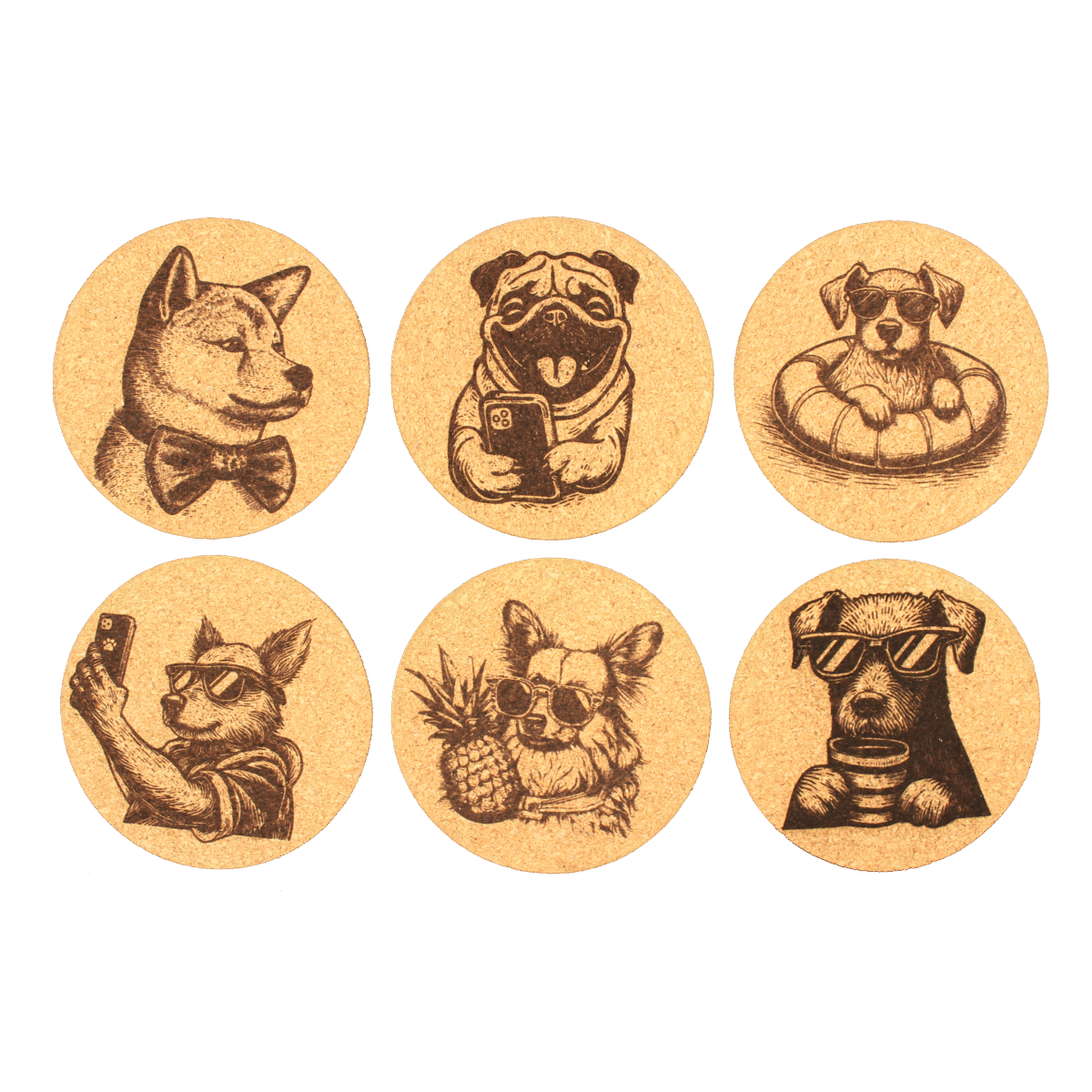 Dog Edition Korkuntersetzer