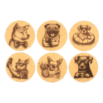 Dog Edition Korkuntersetzer