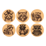 Raccoon Edition Korkuntersetzer - Ø10cm
