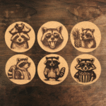 Raccoon Edition Korkuntersetzer