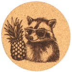 Raccoon Edition Korkuntersetzer - Ø10cm