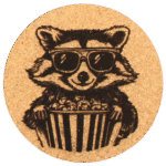 Raccoon Edition Korkuntersetzer - Ø10cm