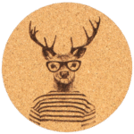 Hirsch Korkuntersetzer – Ø10cm