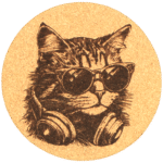 Cat Edition Korkuntersetzer