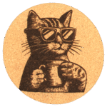 Cat Edition Korkuntersetzer