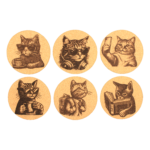 Cat Edition Korkuntersetzer