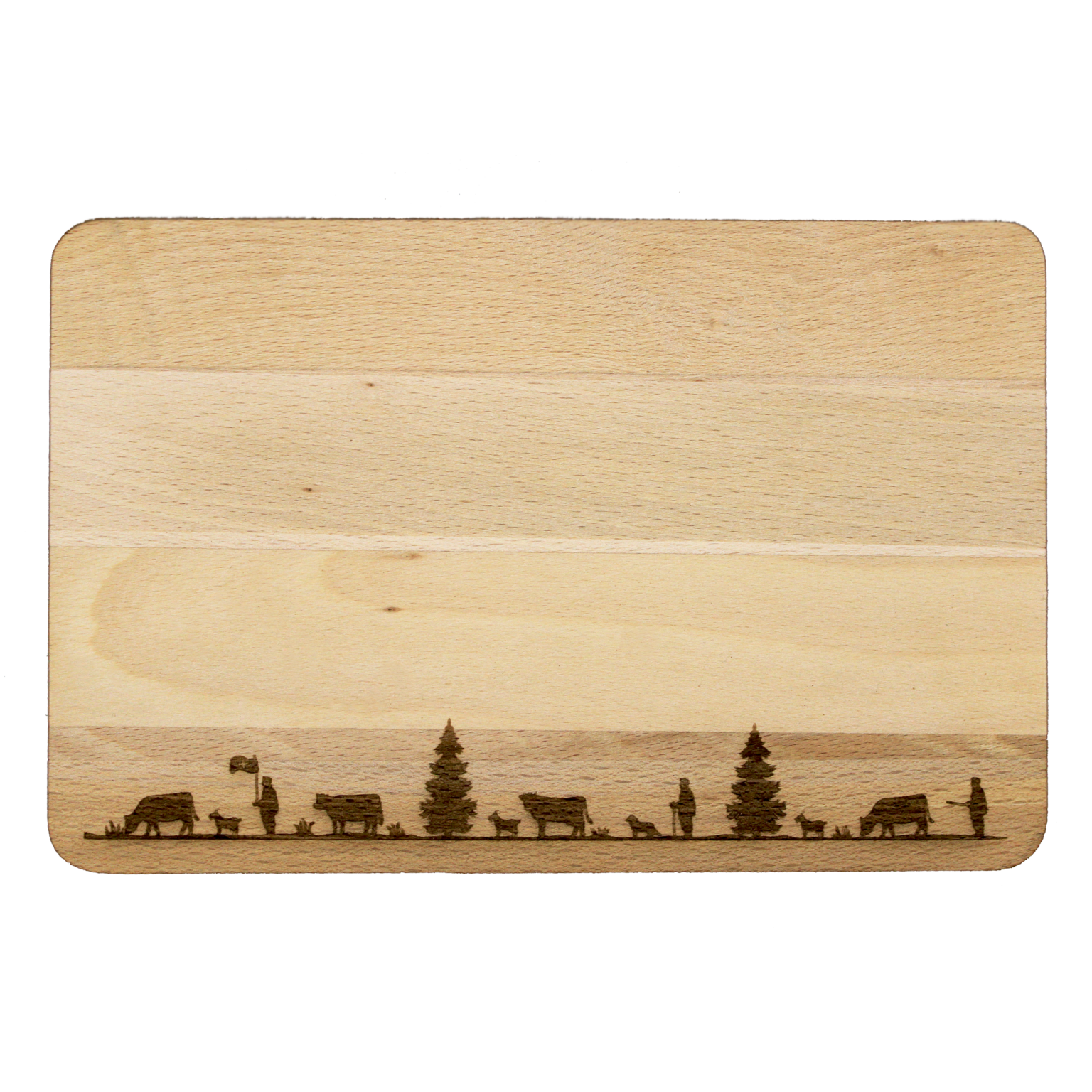 Frühstückbrettchen – Buche – Alpaufzug