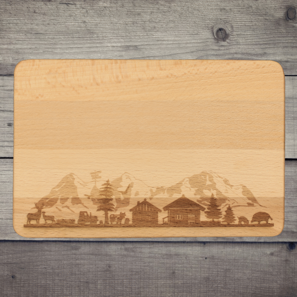 Frühstückbrettchen – Buche – Berglandschaft