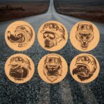 Bikers Edition Korkuntersetzer - Ø10cm