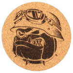 Bikers Edition Korkuntersetzer - Ø10cm – Bild 4