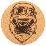 Bikers Edition Korkuntersetzer - Ø10cm – Bild 3