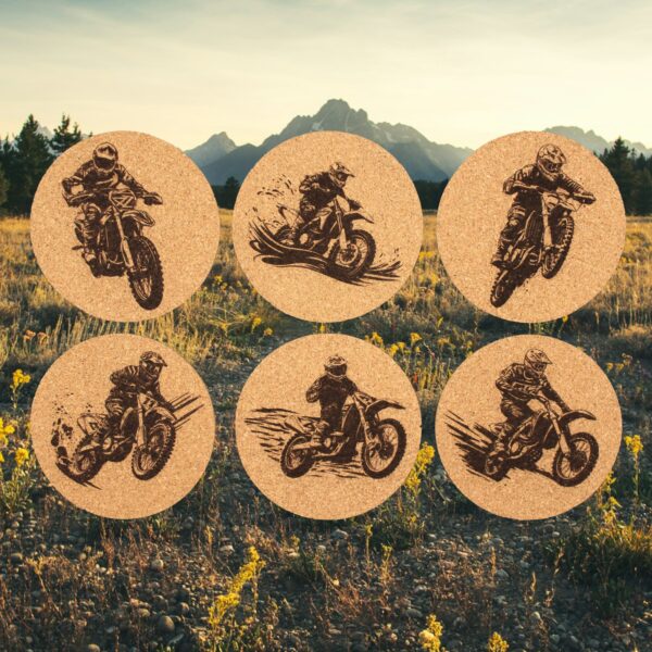 Motocross Edition Korkuntersetzer