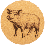 Hoftier Edition Korkuntersetzer - Ø10cm – Bild 4