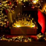 Santa Hütte mit Licht