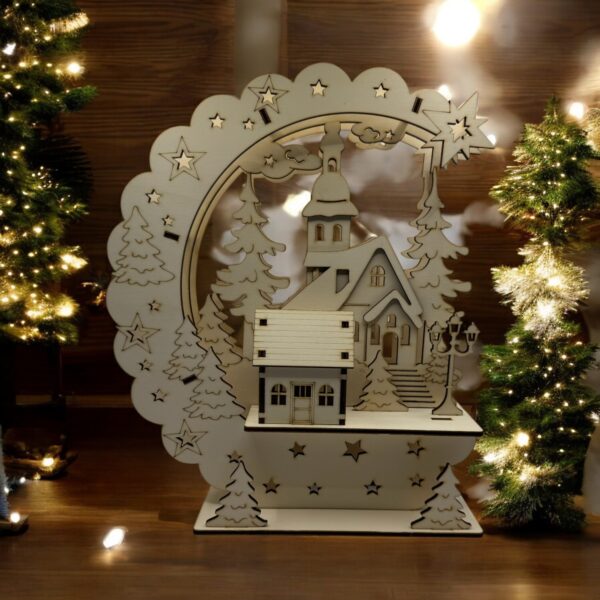 Winter Huttenzauber gross mit licht