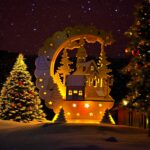 Winter Huttenzauber gross mit licht